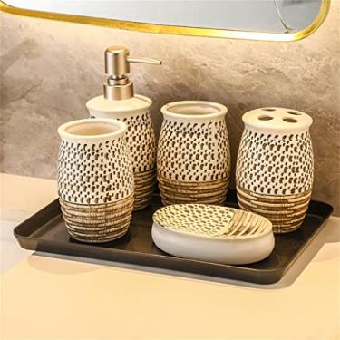 Imagem de Copo de enxaguante bucal copo de escovação conjunto de escova de dentes copo de escova de dentes armazenamento de escova de dentes