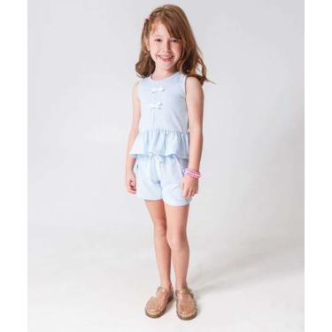 Imagem de Short Infantil Canelado Cargo Marisa Tam 4 a 10 Azul-78217, Azul, 4