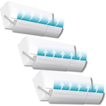 Imagem de Defletor Direcionador Ar Condicionado Btus Split Universal Ajustável 103cm(3 UNIDADES)