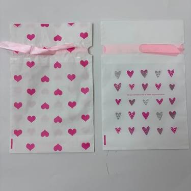 Imagem de JOINDO 50 peças de sacolas de brindes de dia dos namorados para crianças em classe, petiscos de 15 x 23 cm e pequenos presentes, cordão de fita, embalagem rápida e fácil de usar, fundo de pé, 3