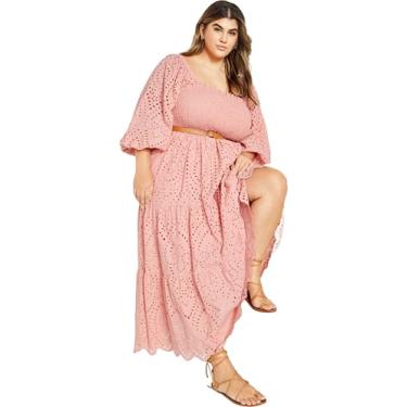 Imagem de City Chic Women's Apparel CITYCHIC Plus Size Maxi Brodie, Blush, 58