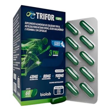 Imagem de Trifor Caps 60 Cápsulas- Colágeno Tipo II MSM e Ácido Hialurônico