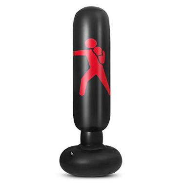 Imagem de Domary Saco de boxe de PVC inflável de 5,2 pés Saco de boxe inflável de boxe de fitness Saco de boxe