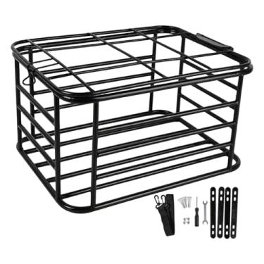 Imagem de menolana Cesto traseiro para bicicleta, e com capacidade de carga, ideal para transportar animais de estimação, fazer compras, carregar mantimentos, Sem Forro, 44cm X 34cm X 25cm