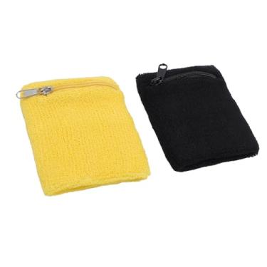 Imagem de Yinhing Bolsa de Pulso Premium de 2 Pacotes Com Zíper Seguro Carteira de Pulso de Algodão Versátil, Ideal para Esportes, Corrida, Caminhada, Ciclismo, Corrida e Atividades Físicas