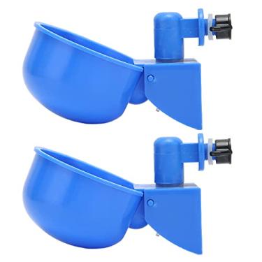Imagem de GLOGLOW Alimentador Automático de água para Aves, Copo Azul Pp Resistente, Alimentador de água G1/8 para Fazendas, Pombos e Pássaros