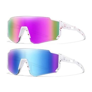 Imagem de Óculos de Sol Infantil Esportivo Infantil Unissex UV400 MTB Bike