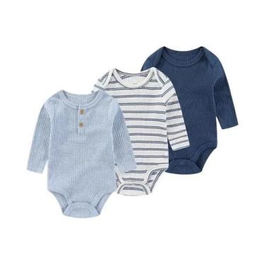 Imagem de Body De Manga Longa Para Bebê Menino Ou Menina Com Estampa De Desenho 