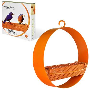 Imagem de Couronne Company, Laranja, alimentador de pássaros, mosaico bistrô, M439-200-O, 1 peça, 500 ml
