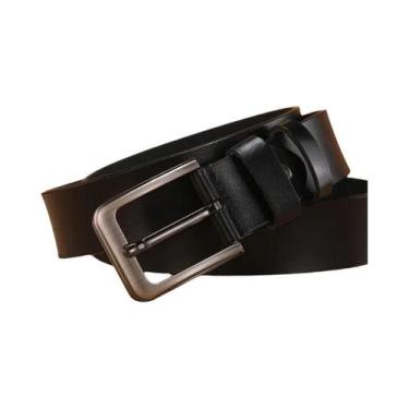 Imagem de Cinto De Couro Masculino plus Size Com Fivela Grande De Alta Qualidade