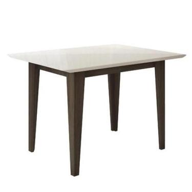 Imagem de Mesa de Jantar Kate 120cm Carvalho/Grafite/Preto - Poliman - Poliman M