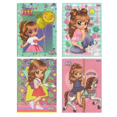 Imagem de Caderno Costurado Capa Dura 1x1 - 96 Folhas - Judy - Foroni