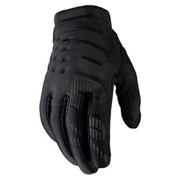 Imagem de 100% BRISKER Luvas femininas de motocross e mountain bike para clima frio - Equipamento de proteção de corrida MTB e MX Powersport para inverno quente