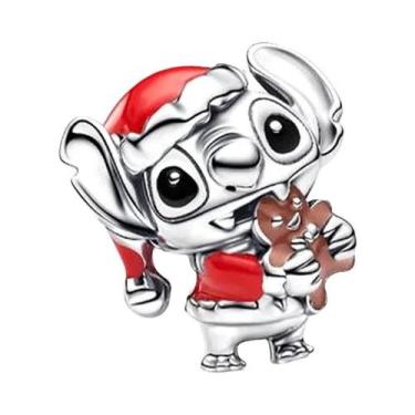 Imagem de Pingente Charm De Mickey Mouse E Lilo Stitch Da Disney, Compatível Com