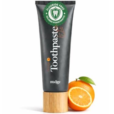 Imagem de Nudge Pasta de dente 10% nano-hidroxiapatita, Remin+ fórmula com vitamina E, sem flúor, sem SLS, ajuda a rememeralizar o esmalte, auxilia no alívio da boca seca e dentes sensíveis, laranja, 118 ml