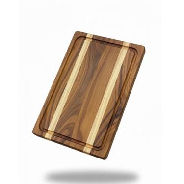 Imagem de Tabua de Carne Premium Madeira Teca 40x30
