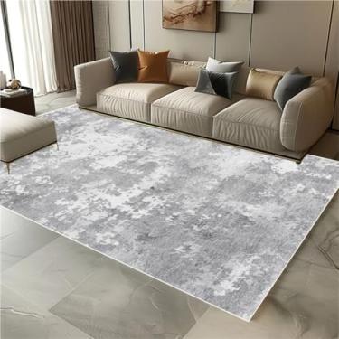 Imagem de Tapete decorativo abstrato para sala de estar, flanela macia, decoração de quarto, tapete de cor clara para sala de estar, sofá, tapete para chão (180x250cm 71x98in/Flanela-10)