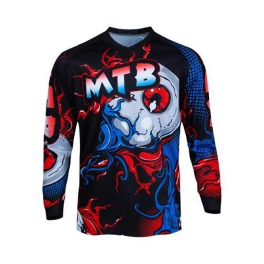 Imagem de Camisa De Ciclismo Masculina 2024 Para Motocross E Downhill MTB, Roupa
