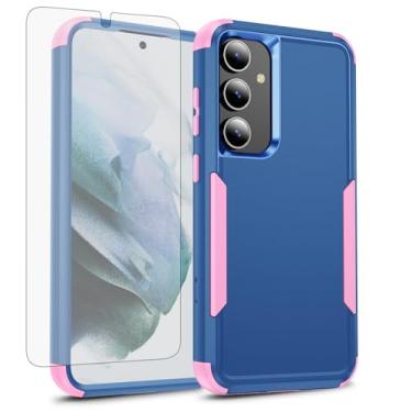 Imagem de Capa de celular para Samsung Galaxy S24 Plus/S25 Plus S24+ S25+ 5G Capa com protetor de tela, carregamento sem fio, suporte rígido Defender de três camadas S24Plus 24S + S 24 24+ S25Plus 25S 25+