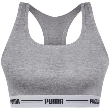 Imagem de Top Puma Nadador Feminino Sem Bojo Algodão Fitness Para Academia Treino Corrida-Feminino