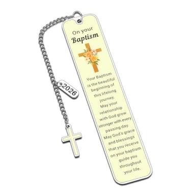 Imagem de Presentes de batismo para meninas, mulheres, presentes de batismo para meninos, marcadores católicos para crianças, cesta de Páscoa, presente de confirmação para meninas adolescentes, marcadores de