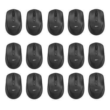 Imagem de Kit 15 Mouses Mega M180 Recarregável Preto DPI Ajustável