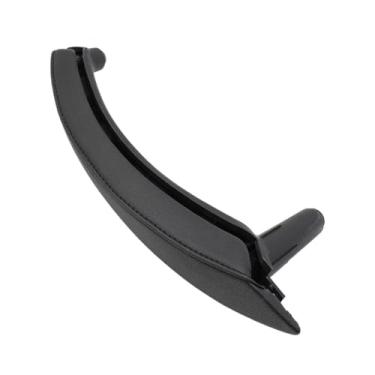 Imagem de Interior Do Carro Esquerda Direita Puxador Da Porta Do Passageiro Com Capa De Couro Guarnição Substituição Compatível com Bmw X5 X6 E70 E71 E72 2007-2013(Right Black)