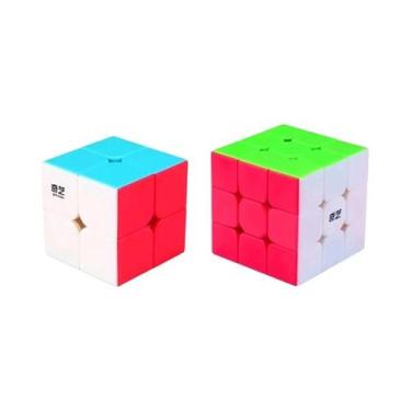 Imagem de Cubo Mágico QiYi Sem Adesivos 2x2 3x3 4x4 5x5 6x6 7x7 8x8 9x9 Brinqued