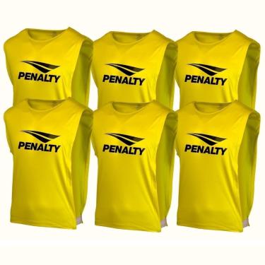 Imagem de KIT FUTEBOL 6 PEÇAS COLETE PENALTY PARA TREINOS ESPORTIVO TAMANHO ADULTO-Unissex