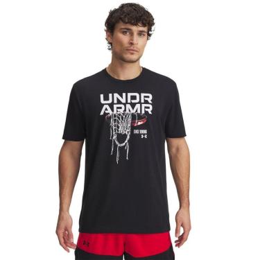 Imagem de Camiseta de Basquete Under Armour Hoops Net Masculina-Masculino