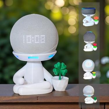 Imagem de Suporte Alexa Echo Dot 3, Dot 4 ou Dot 5. Escultura Robert Love e outros. Presente, decoração, stand de mesa