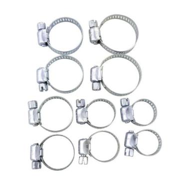 Imagem de Kit Com 10 Abraçadeira Regulável De 15mm A 25mm Em Aço - Western