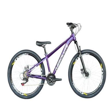 Imagem de Bicicleta Absolute Nero 5 Roxa 21v Aro 26 Câmbios Shimanos Roda Vmaxx