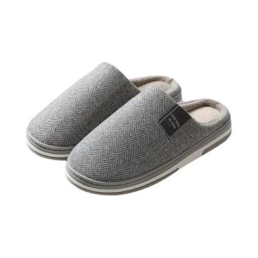 Imagem de Chinelos De Algodão Para Homens E Mulheres Outono Inverno Antiderrapan