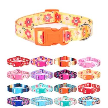 Imagem de Moonpet Coleiras de cachorro para filhotes, PP, pequeno, médio, grande, para cães - unissex com design fofo para meninos e meninas, coleira para animais de estimação, macia, ajustável, boêmia, chique,