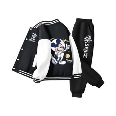Imagem de Conjunto De Jaqueta E Calças De Beisebol Com Estampa Do Mickey Da Disn