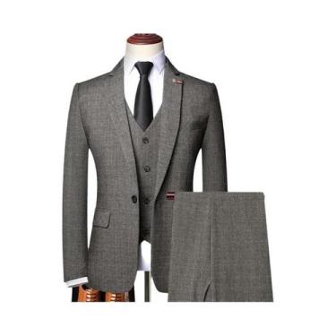 Imagem de Terno Masculino Elegante Slim Fit Para Negócios E Casamentos 6XL Blaze