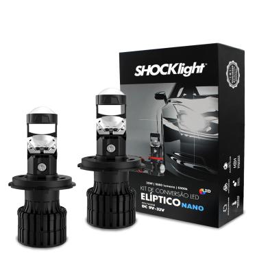 Imagem de Kit Lampada de Led H7 Nano 6500k 5000 Lumens 35w Projetor Elíptico