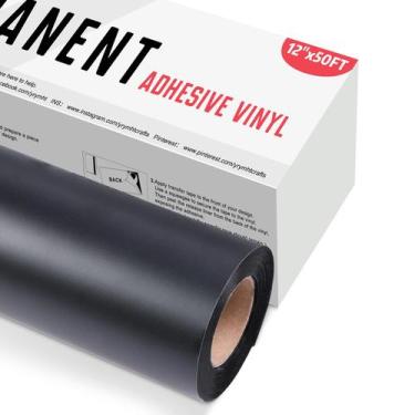 Imagem de Rolo de vinil permanente YRYM HT 30cm x 15m Adesivo preto