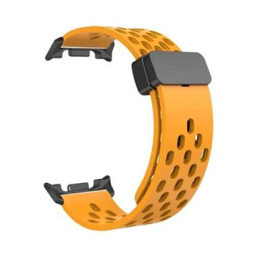 Imagem de Pulseira De Silicone Magnética D Buckle De 46mm 44mm 40mm Para Samsung