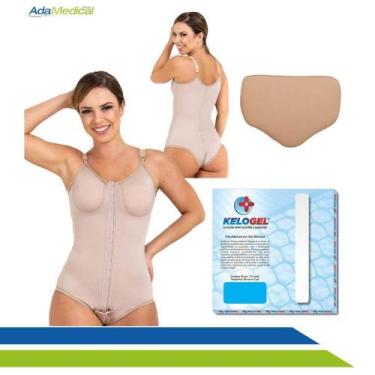 Imagem de Kit Pós-cirúrgico Completo com Cinta Body Placa Abdominal e Fita de Si