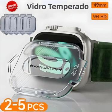 Imagem de Protetor De Tela Para Apple Watch Ultra 49mm 1-5 Peças Vidro Temperado