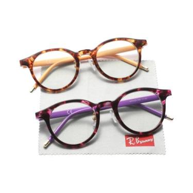 Imagem de Óculos De Leitura Unissex Com Lentes Transparentes 2PCS Óculos Redondo