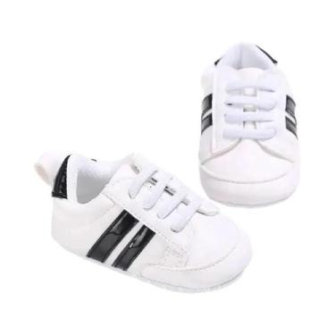 Imagem de Tênis Meckior Multicoloridos Para Bebês Com Sola Macia Em Couro PU, Ca