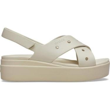 Imagem de Sandália Crocs Brooklyn 4U Cross Strap Sandal Frappe-Unissex