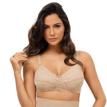 Imagem de Sutiã Pós-Cirúrgico Mastectomia Rendado Mondress 985R Sem Bojo, 44, Ch