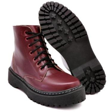 Imagem de Bota Coturno Cano Alto Militar Blogueira-Feminino