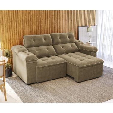 Imagem de Sofa Sierra 260cm com Molas Ensacadas Retratil e Reclinavel Kappesberg