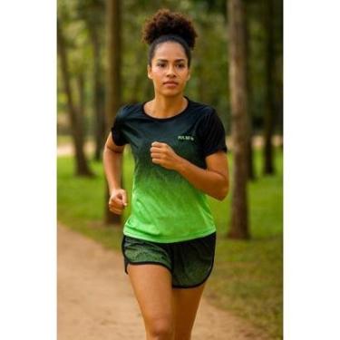 Imagem de Camiseta Feminina Manga Curta Fitness Estampada Academia Dry-Feminino