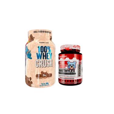 Imagem de Kit Dimethylex 60 caps + 100% Whey Crush 900g - Under Labz, Chocolate